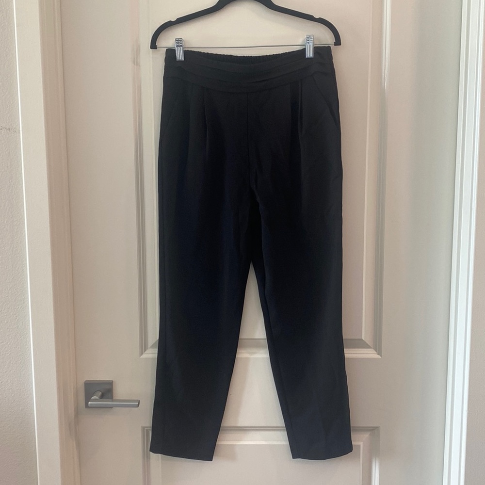 Forever 21 Elastic Waistband Straight Leg Pants